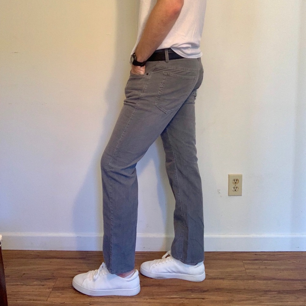 Gray Corduroy Pants